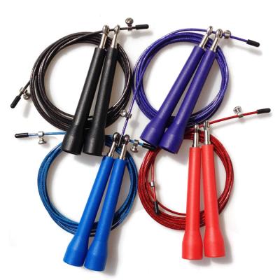 China 3m Crossfits Fitness Exercise Steel Wire Plastic Speed ​​Skipping Jump Rope Adjustable for sale