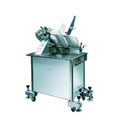 China Vertical Commercial Automatic Meat Slicer Machine 14 Inch For Frozen Meat Mutton for sale