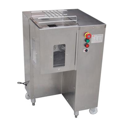 China Floor Standing Automatic Meat Strip Cutter Machine With Double Blade And Motor for sale