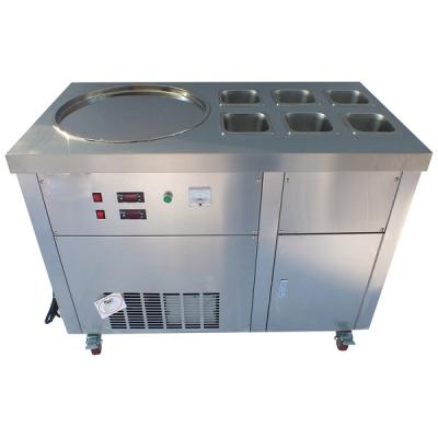 China Fried Ice Cream Machine Rolled Up Ice Cream Equipment CE Certificated for sale