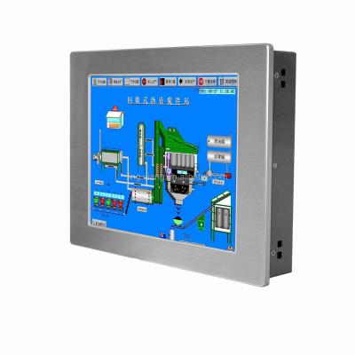 China Support wifi 12.1 inch Touch Screen Fanless Industrial Panel PC with 2 Gigabit Ethernet Ports Mini All in One PC 4*COM (RS485/RS232) for sale