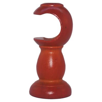 China CLASSIC Factory Factory Orange Brown Wooden Curtain Rod Holder 28MM Curtain Pole Bracket for sale