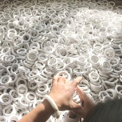 China Window Curtain Rod Rings 19MM 28MM Window Curtain Rod Eyelet Curtain Ring Wood Window Curtain Pole Rings for sale