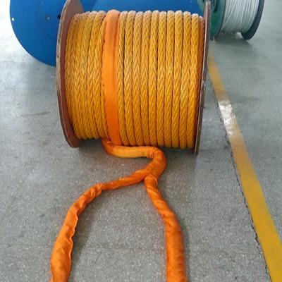 China Ship 6mm UHMWPE Marine Winch Rope For Boat / Marine Towing Rope for sale