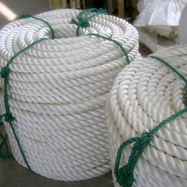 China Braided Nylon Vessel Rope 3 6 4 6 Strands Nylon Polyesteel Braided Twisted Rope for sale