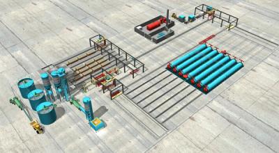 China Energiesparende Flugasche-Ziegelstein-Produktionsmaschine 150000m3 - 250000m3 zu verkaufen