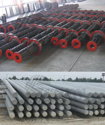 China 12m 13m Electronic Concrete Pole Steel Mould With Dia 600mm / 650mm ISO for sale