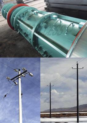 China Reinforced Spun Concrete Pole Mould / Prestressed Concrete Poles for sale