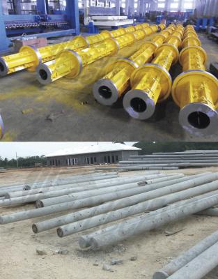 China 12m Electronic Precast Concrete Electric Pole Mould for Making Reinforced for sale