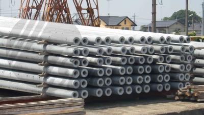 China Hollow pole Concrete Pole Steel Mould Concrete Pole Equipment dense and high strength for sale