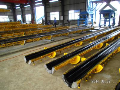 China 6m Prestressed Concrete Electric Pole Mould , Concrete Pole Steel Mould for sale