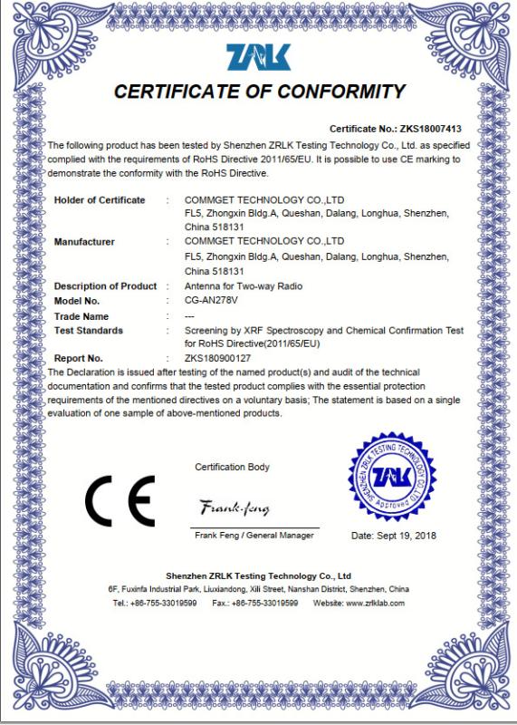 CE - Shenzhen Powerfar Electech Co., Ltd.