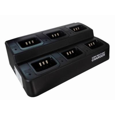 China Quick Charger 6 Units Charger For Two Way Radio Battery for sale