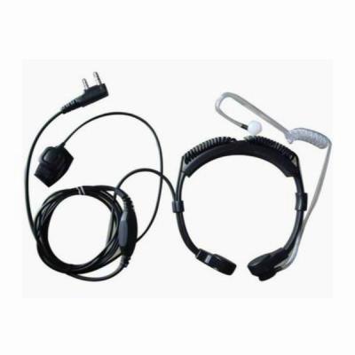 China Adjustable throat type earmic with finger PTTs and acoustic earbud E889-K1 adjustable earmic throat lead with finger PTTs and airtube earhook for Kenwood and most of the brand walkie talkie China for sale