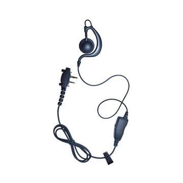 China Durable and comfortable E317-S6 single wire earphone with big earbud and G type earhook and built-in PTTs for ICOM radio for sale