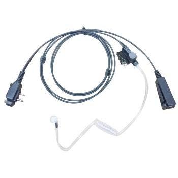 China Ear hook E347-S6 earphone with monitoring clear air-tube earpiece and large noise-cancellation PTTs for sale