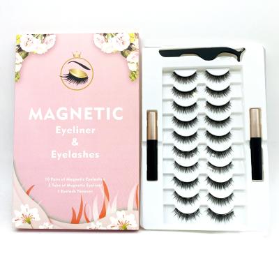 China Full Soft And Comfortable 3D Customized Strip Lashes Wholesale Custom Package Box Natural Magnetic Eyelashes Private Label Seller for sale