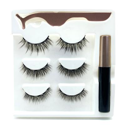 China Long Selling OEM Private Label Eye Lashess 5 Magnetic Liquid Eyeliner High Quality Natural Hot High Quality Synthetic Magnet Eyelash for sale