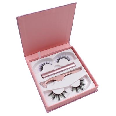 China Soft and Comfortable Customized Magnetic Eyelash and Boxes of Natural Eyelashes Wholesale Private Label 3D Mink Magnetic for sale