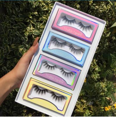 China Long 2021 new 3d 4D 5d lashes 15mm natural fluffy mink lashes latest design private label box wholesale and retail for sale