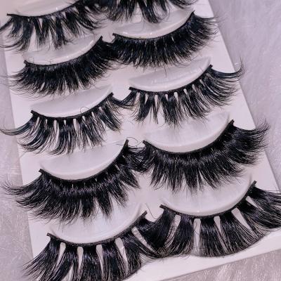 China Wholesale Natural 6D 8D 100% Siberian mink lashes private label 3d mink eyelashes premium seller with package box for sale