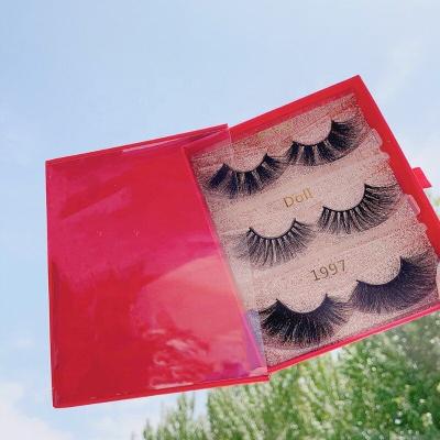 China Wholesale High Quality Natural Private Label Seller 3d Mink Long Eyelash With Lashes Custom Box for sale