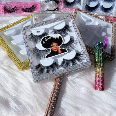 China Premium quality soft and comfortable 6d mink fluffy eyelashes silky and quality smooth eyeliner customFalse eyelash private packing box for sale