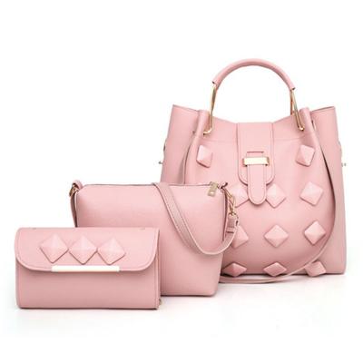 China 2019 Fashion Lady Handbag Women Bag Sets High Quality PU Handbags 3 Pcs In 1 Set Women Handbags for sale