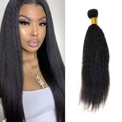 China Hot Selling Straight Yaki Straight Hair Bundles Curly Cuticle Aligned Brazilian Yaki Hair Bundles Virgin Hair Bundles With Headband for sale