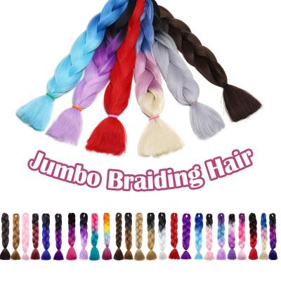 China Jumbo Braids Hair Wholesale Ombre Braiding Straight Synthetic Hair Extension African Expression for sale