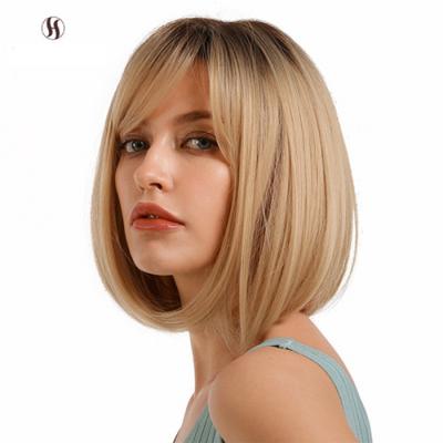 China Factory Direct Sales High Temperature Curly Bob Short Hair Band Curly Wigs for sale