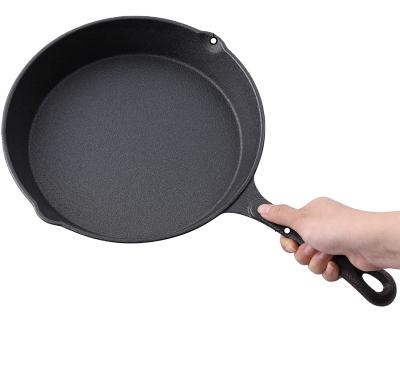 China Sustainable Amazon Hot Sales! Cast iron skillet with lid - 10 inch small skillet with glass lid for the oven for sale