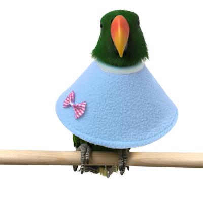 China Viable Amazon Parrot Anti-bite Hair Collar Clothes Parrot Elizabeth Cloak Clothing Anti-scratch Bow Collar Pet Supplies for sale