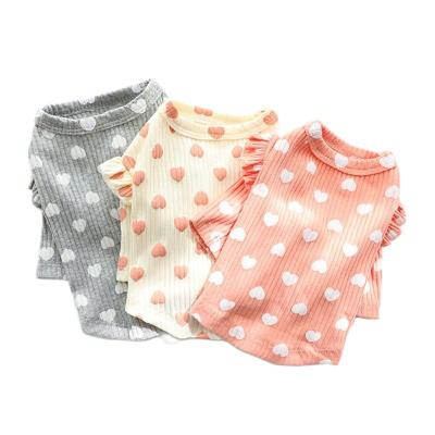 China Viable Hot Sale T-shirt Cute Design Cat Dress Pet Cheap Clothes For Dogs Fashions Pet Clothes for sale