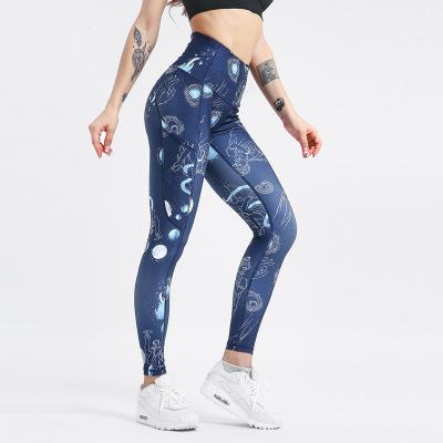 China Wholesale Custom High Waisted Fitness Gym Sports Womens Gaiters Printing Breathable Yoga Pants for sale