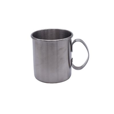 China 304 Stainless Steel Cup 420ml Disposable Home Water Cup With Handle Convenient Coffee Cup Can Be Laser Logo Gift for sale