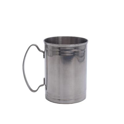 China New Classic/Postmodern Bar 400ml 304 Stainless Steel Muffin Rim Beer Cup Single Layer Cocktail Mug With Beer Mug Metal Cup for sale