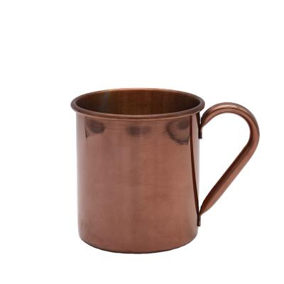 China Copper-Clad Disposable Straight Body Mug Food Grade Beer Mugs With Handles Factory Producing Stainless Steel Coffee Mugs for sale