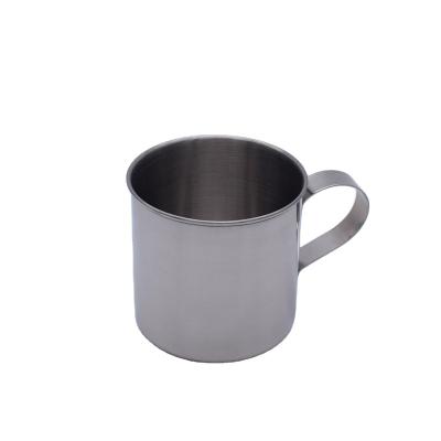 China Disposable 304 Single Layer Stainless Steel With Handle Without Lid Water Cup Outdoor Camping Water Cup for sale