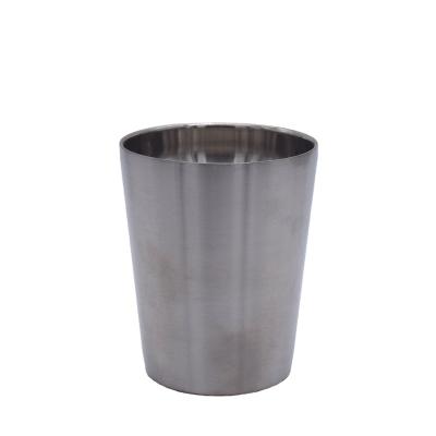 China 304 Korean Anti-Drop Cup Double Cup Anti-Drop Disposable Outdoor Tea Rotisserie Cup Beer Drinkware Milk Cups for sale