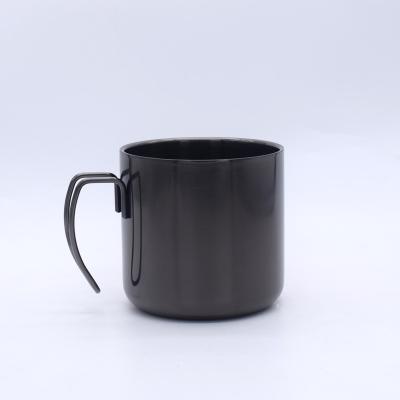 China 304 Stainless Steel Disposable Coffee Cups Insulated Stylish Portable Outdoor Mug Steel Wire Handle Car Tea Cup for sale