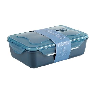 China Wholesle Country New Leakproof Multifunctaional Style Keep Fresh Plastic 1750ML Portable Lunch Box Crisper for sale