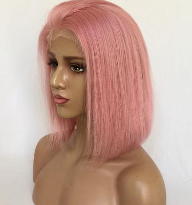 China Vendors Silky Straight Hair Wig Pink Wave Full Lace Wig For Black Women Brazilian Hair Wigs Look Fuller Straight Hair Wig For Black Women for sale