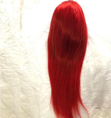 China Silky Straight Wave Human Hair Wig Red Hair Cuticle Aligned Virgin Human Hair Brazilian Straight Wigs for sale