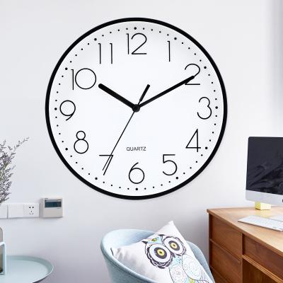 China 9 Inch Modern Clock Silent Non-Ticking Battery Operated Round Wall Clock Antique Style Wall Clock for sale