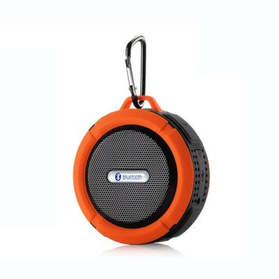 China 2021 Handsfree Callers Small Orange Circular Portable Blue Tooth Speakerphone for Increase with Backpack Hook for Hanging for sale