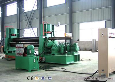 China Hydraulic 3 Roller Plate Rolling Machine With Universal Top Roll In Stock for sale