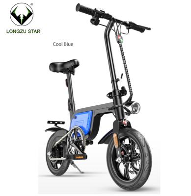 China 2021 hot sale china factory steel folding bicycle electric bike for adults 36v 350w green city ebike for sale