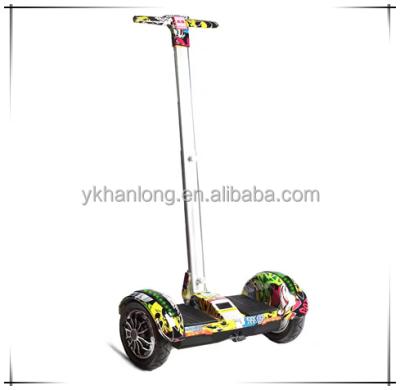 China With APP lowest price 10 inch balance scooter with handle 2 wheel charger LED light for sale