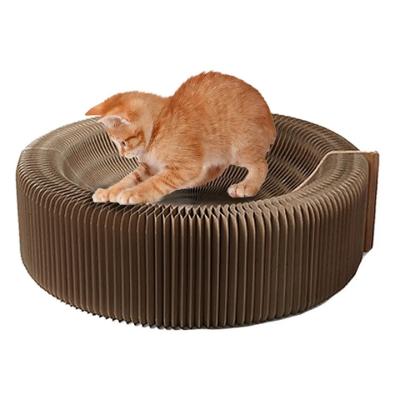 China Stocked Wholesale Hot Sale Corrugated House Cat Scratcher Cardboard With Factory Price Discount for sale